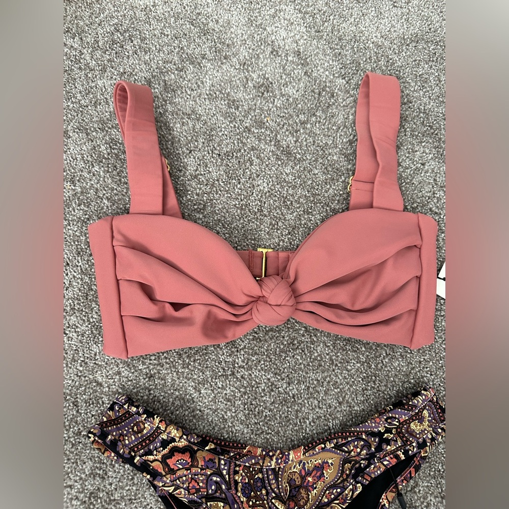 Montce Hayden Bikini Top and Paisley Print High-Cut Bikini Bottom - Picture 2 of 8